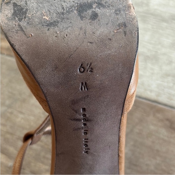 Brown Chunky Heel Sandals vintage retro Calvin Klein - Picture 2 of 2